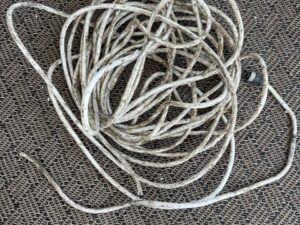 Simrad radar cable full length showing clean cut end