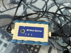West Marine 2 amp IP67 waterproof battery charger and maintainer used good